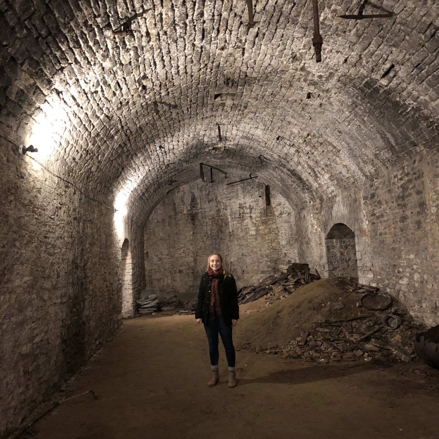 John Kauffman Brewing Co. lager cellar and brewery tunnels